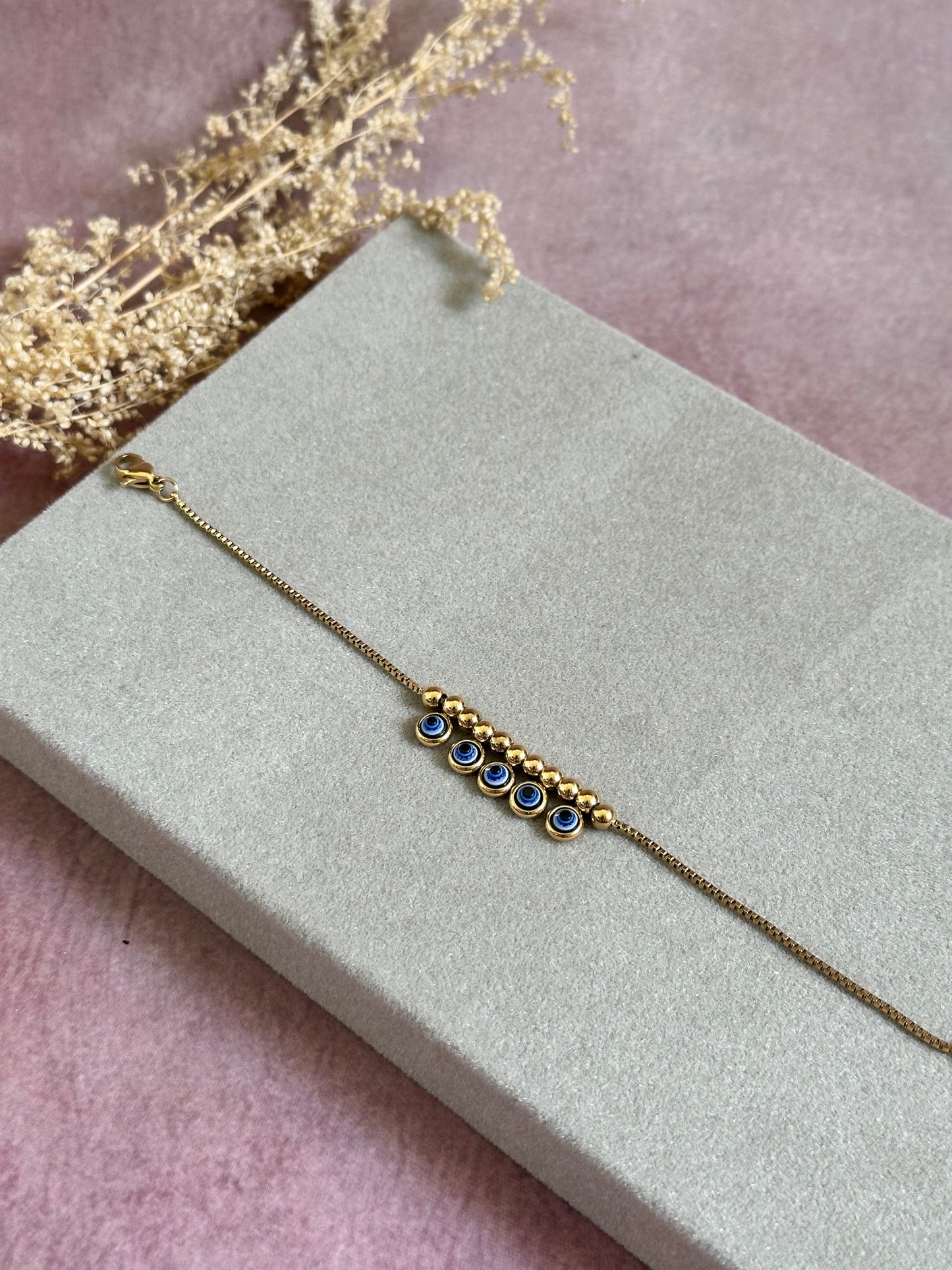 Evil Eye charm bracelet