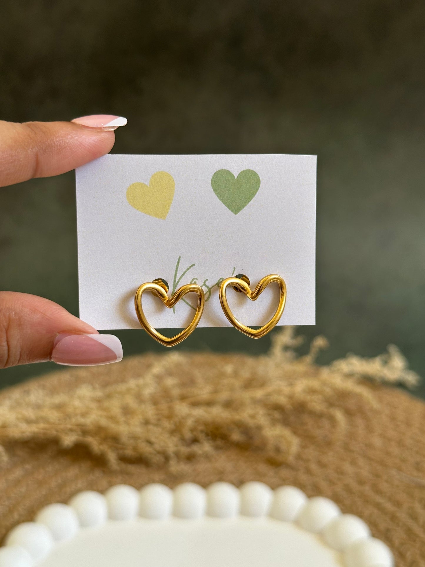 Frame Heart Stud